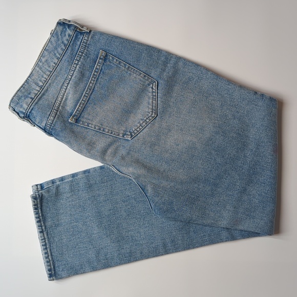 PacSun Ripped Mom Jeans Size 28 High Waist Straight Leg 100% Cotton Light Blue - Picture 2 of 12
